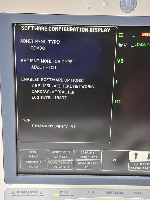 GE Healthcare Dash 4000 - GE/Nellcor SpO2 Patient Monitor