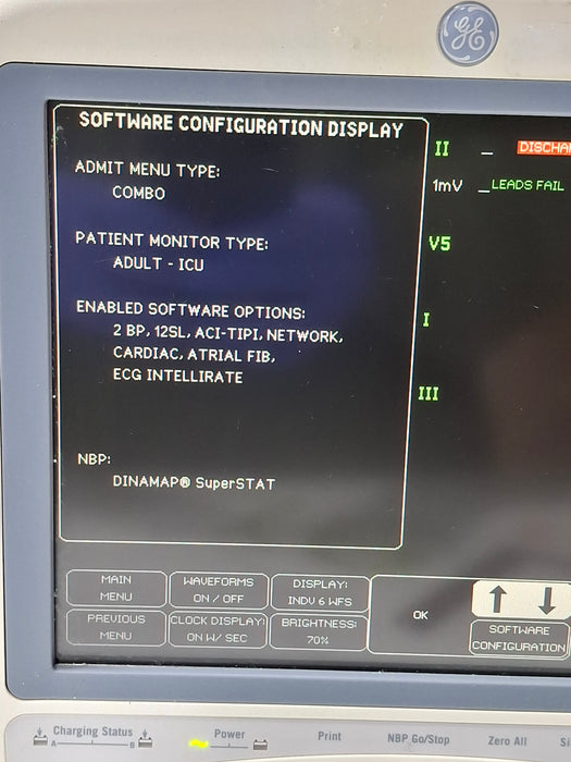 GE Healthcare Dash 4000 - GE/Nellcor SpO2 Patient Monitor