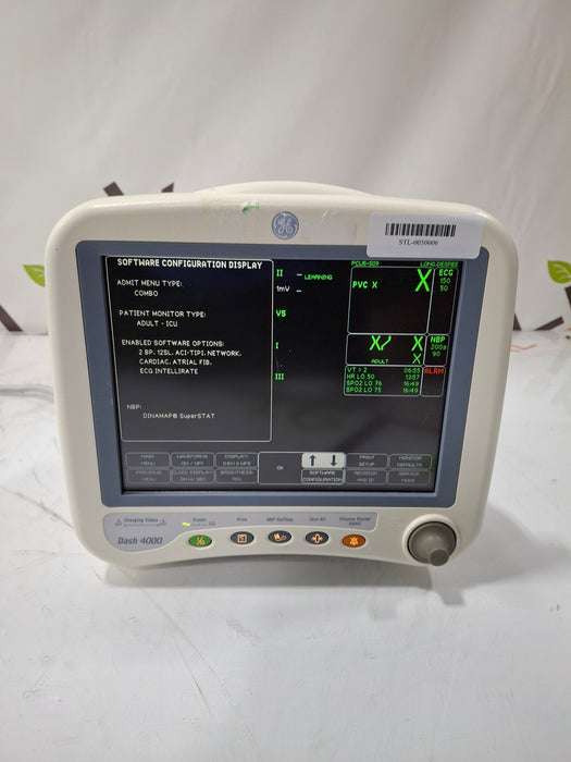 GE Healthcare Dash 4000 - GE/Nellcor SpO2 Patient Monitor