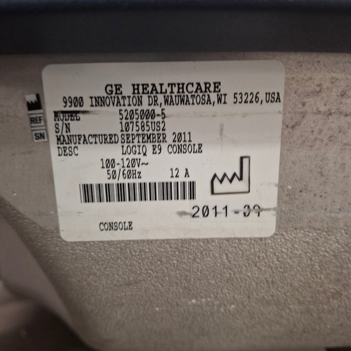 GE Healthcare Logiq E9 Ultrasound