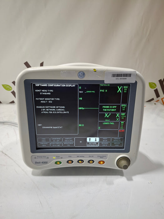 GE Healthcare Dash 4000 - GE/Nellcor SpO2 Patient Monitor