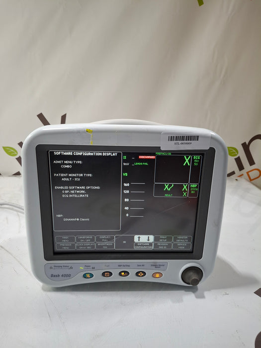 GE Healthcare Dash 4000 - Masimo SpO2 Patient Monitor