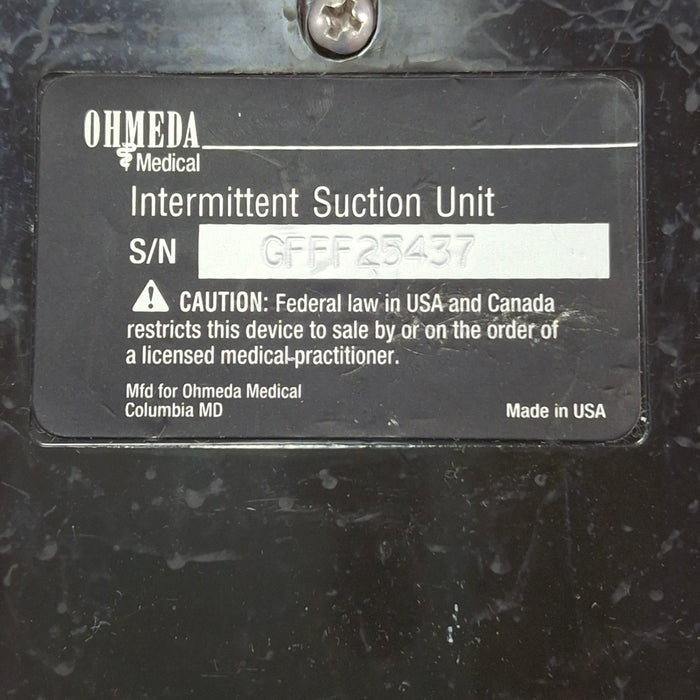 Ohmeda Medical Ohmeda Medical 200 Intermittent Suction Unit Respiratory reLink Online