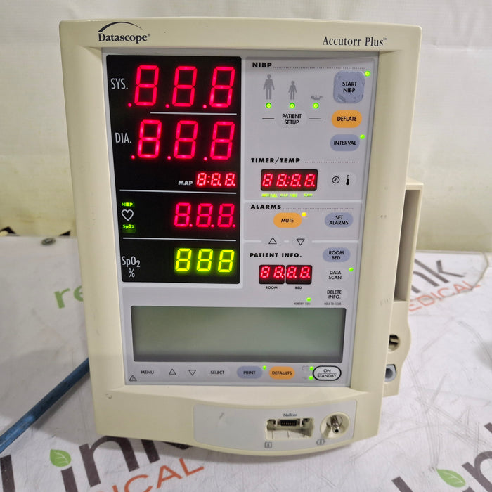 Datascope Datascope Accutorr Plus Vital Signs Monitor Patient Monitors reLink Online
