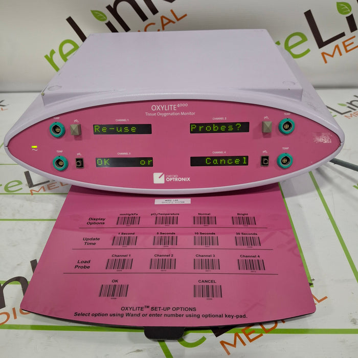 Oxford Optronix Oxylite 4000 E Tissue Oxygenation & Temperature Monitor