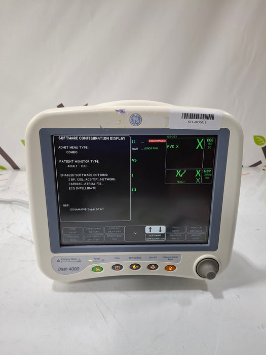GE Healthcare Dash 4000 - GE/Nellcor SpO2 Patient Monitor