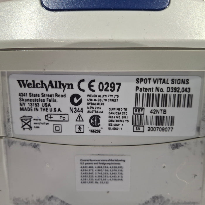 Welch Allyn Spot 420 - NIBP, Temp, Nellcor SpO2 Vital Signs Monitor