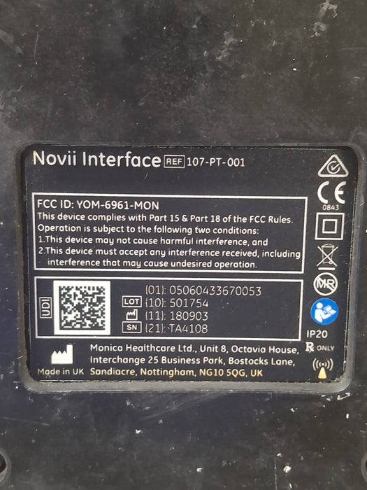 Monica Healthcare Limited 107-PT-001 Fetal Monitor