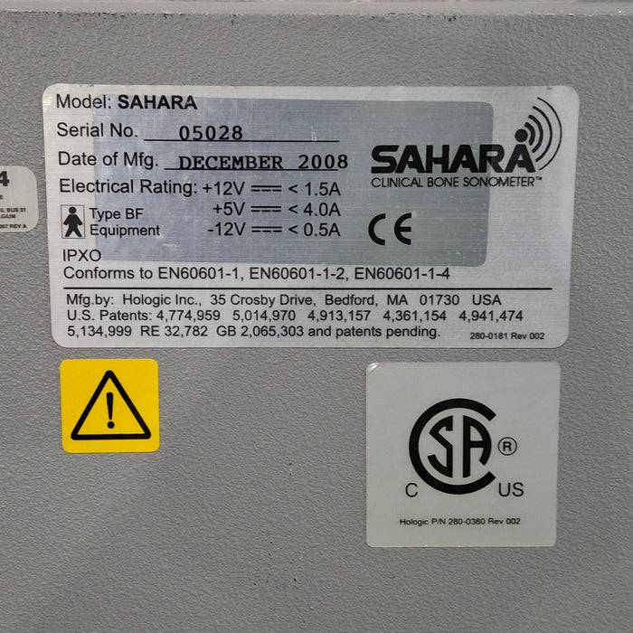 Hologic, Inc. Sahara Clinical Bone Sonometer