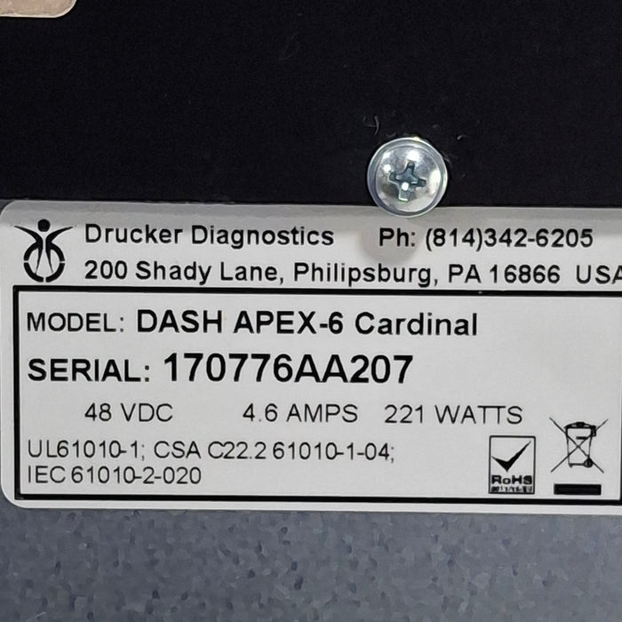 Drucker Diagnostics Dash Apex 6 Centrifuge