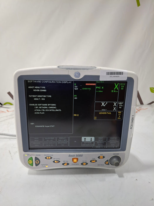 GE Healthcare Dash 5000 - GE/Nellcor SpO2 Patient Monitor