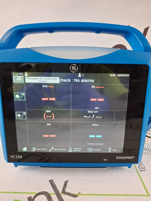 GE Healthcare Carescape VC150 Nellcor Vital Signs Monitor