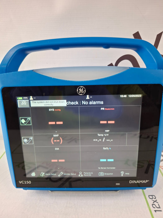 GE Healthcare Carescape VC150 Nellcor Vital Signs Monitor