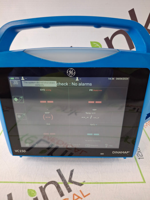 GE Healthcare Carescape VC150 Nellcor Vital Signs Monitor
