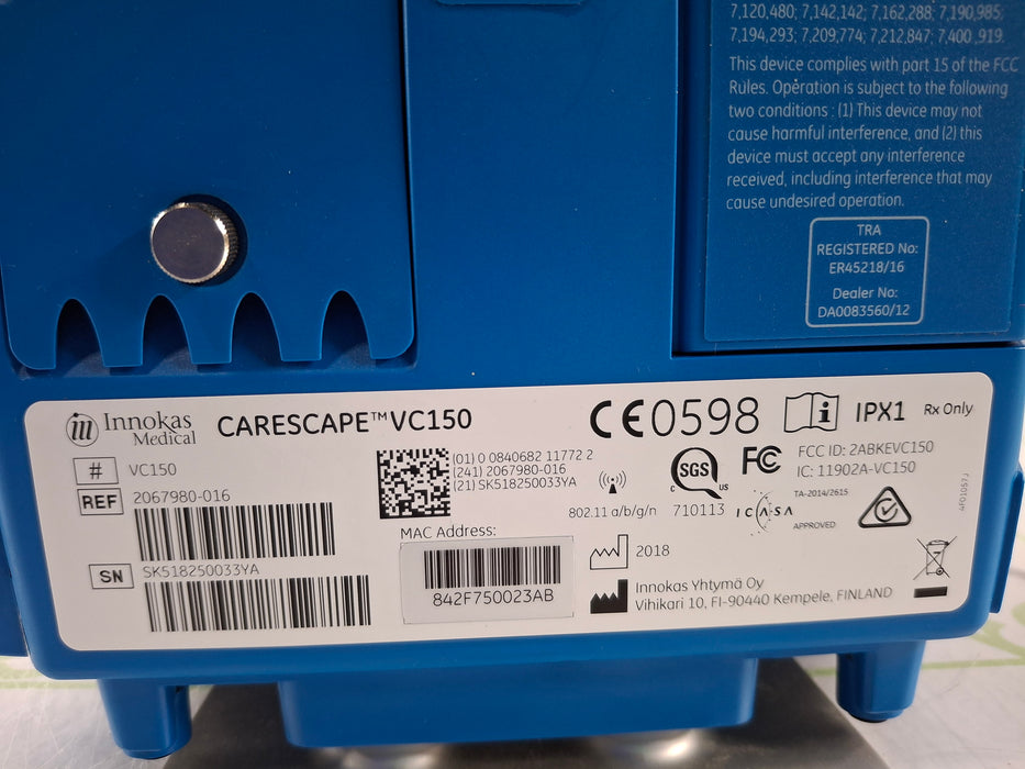 GE Healthcare Carescape VC150 Nellcor Vital Signs Monitor