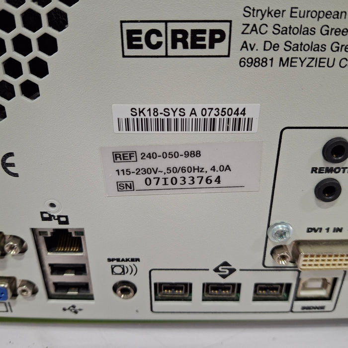 Stryker Stryker 240-050-988 SDC Ultra HD Information System Rigid Endoscopy reLink Online