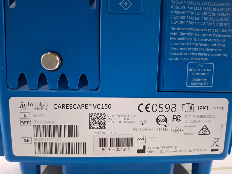 GE Healthcare Carescape VC150 Nellcor Vital Signs Monitor