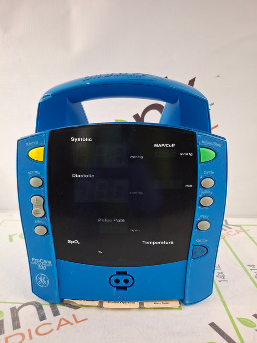 GE Healthcare Dinamap ProCare 120 Vital Signs Monitor