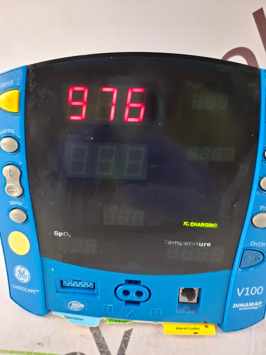 GE Healthcare Dinamap V100 - NIBP, SpO2, Temp Vital Signs Monitor