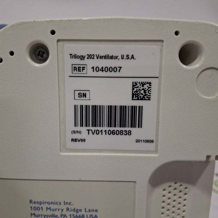 Respironics Trilogy 202 Ventilator