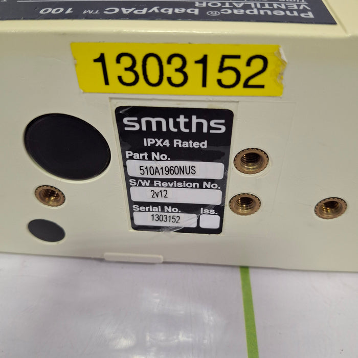 Smiths Medical Pneupac BabyPAC 100 Ventilator