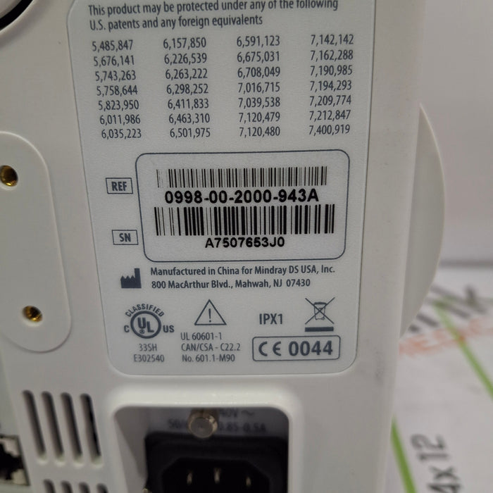 Mindray Datascope Accutorr V Vital Signs Monitor