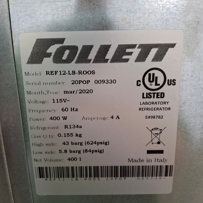 Follett Corp REF12-LB Upright Laboratory Refrigerator
