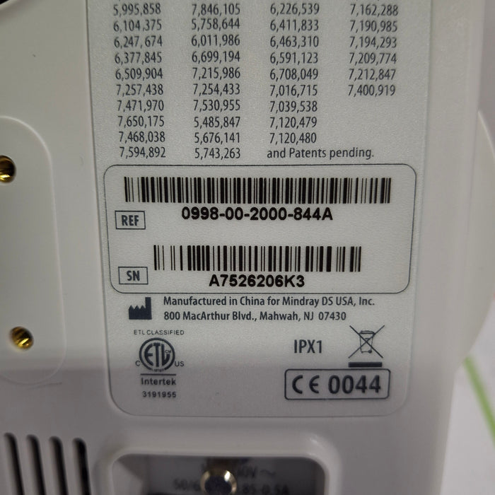Mindray Datascope Accutorr V Vital Signs Monitor