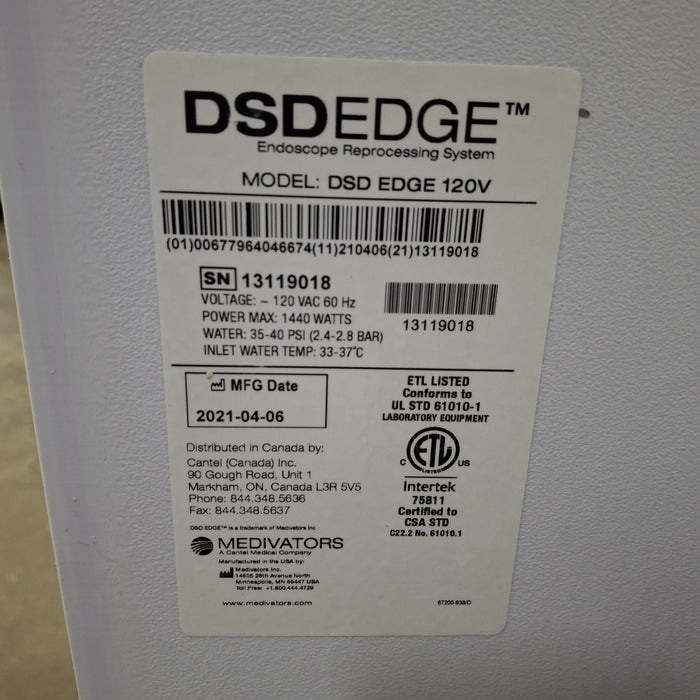 Medivators DSD Edge Endoscope Reprocessor