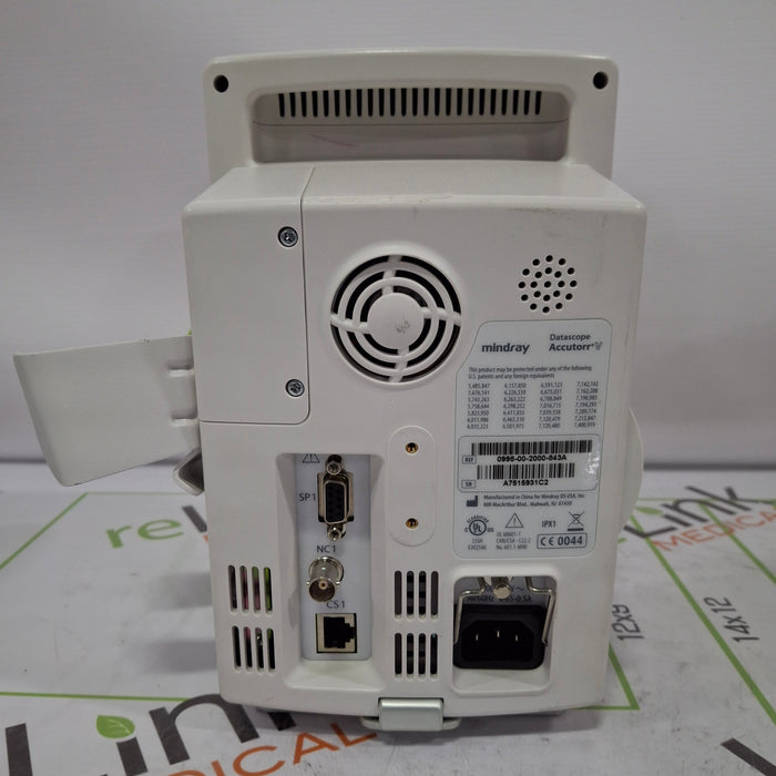 Mindray Datascope Accutorr V Vital Signs Monitor