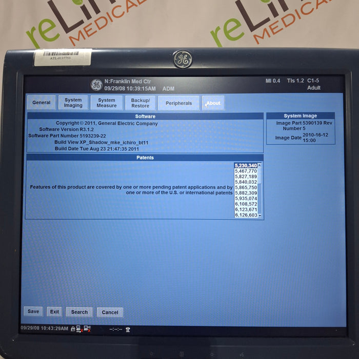 GE Healthcare Logiq E9 Ultrasound