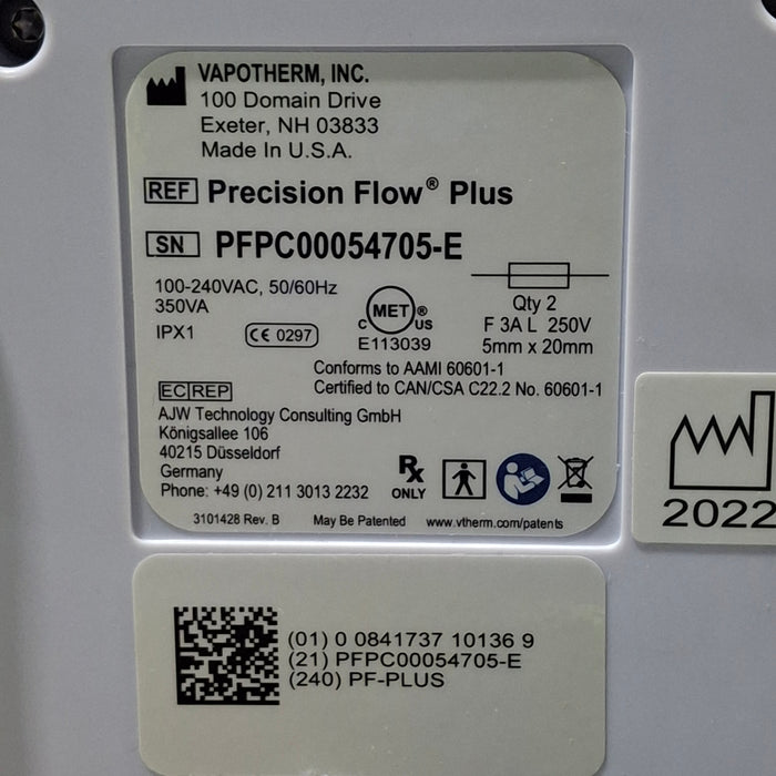 Vapotherm Precision Flow Plus Meter Humidifier