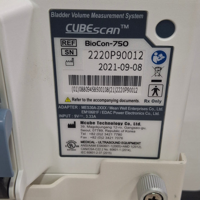 Medline CubeScan BioCon 750 Bladder Scanner