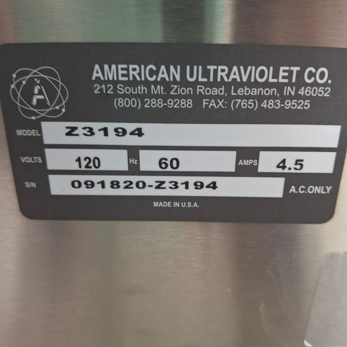 American Ultraviolet MDL-Z3194 Ultraviolet Germicidal Irradiation Cabinet