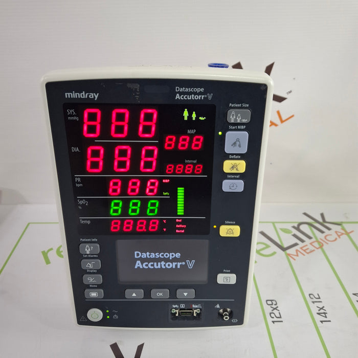 Mindray Datascope Accutorr V Vital Signs Monitor