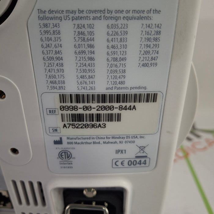 Mindray Datascope Accutorr V Vital Signs Monitor