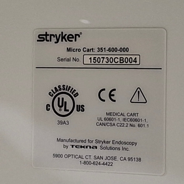 Stryker 351-600-000 Micro Cart