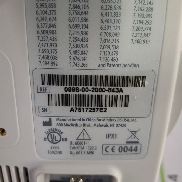 Mindray Datascope Accutorr V Vital Signs Monitor