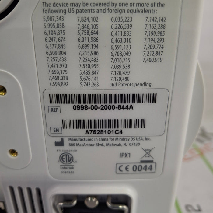 Mindray Datascope Accutorr V Vital Signs Monitor