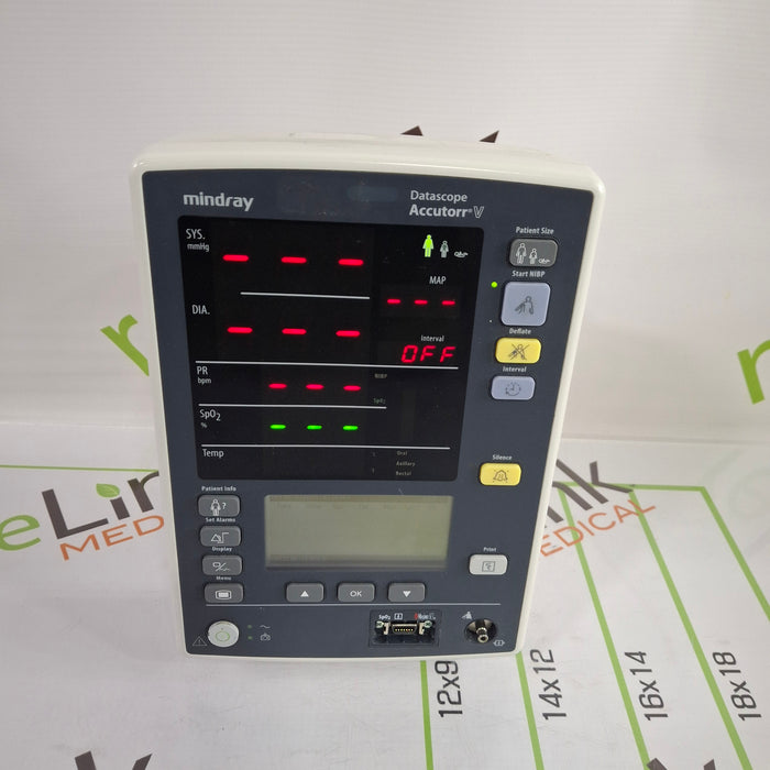 Mindray Datascope Accutorr V Vital Signs Monitor