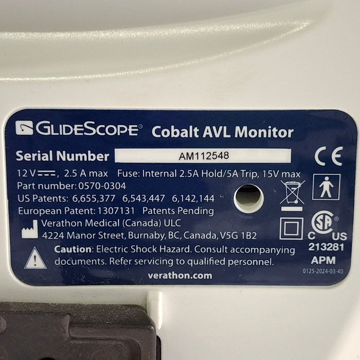 Verathon Medical, Inc Glidescope Cobalt AVL Video Laryngoscope
