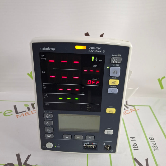 Mindray Datascope Accutorr V Vital Signs Monitor