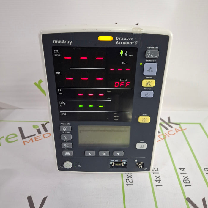Mindray Datascope Accutorr V Vital Signs Monitor
