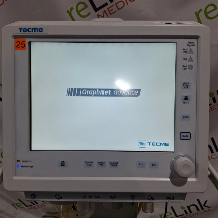 Tecme Tecme Neumovent GraphNet Advance ICU Ventilator Respiratory reLink Online