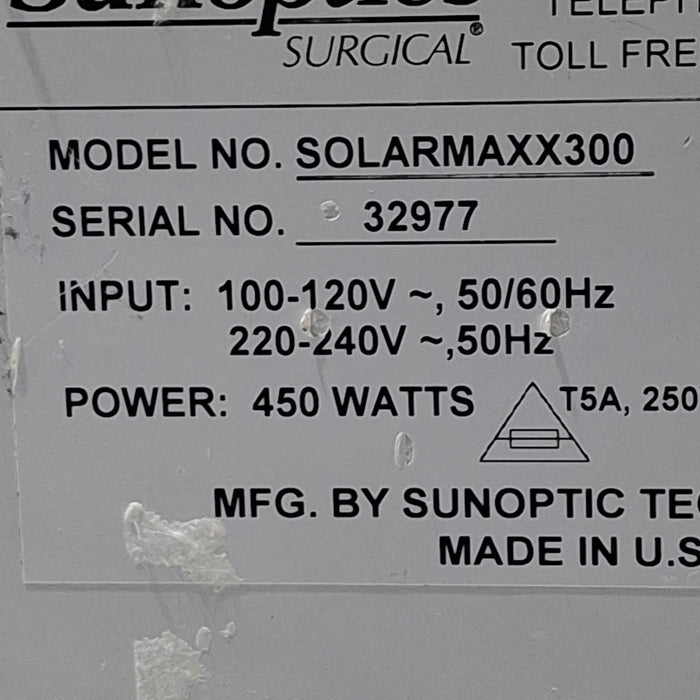 Sunoptic Technologies SolarMaxx 300 Light Source
