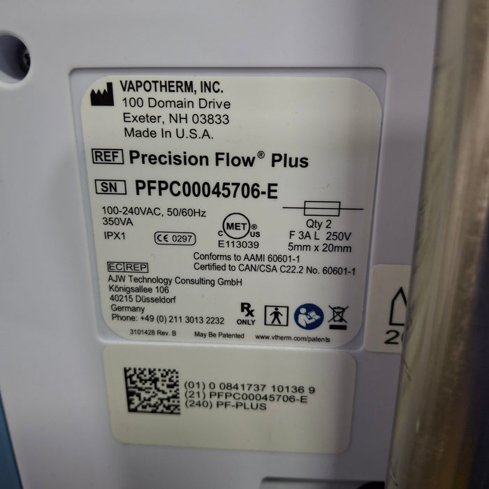 Vapotherm Precision Flow Plus Meter Humidifier