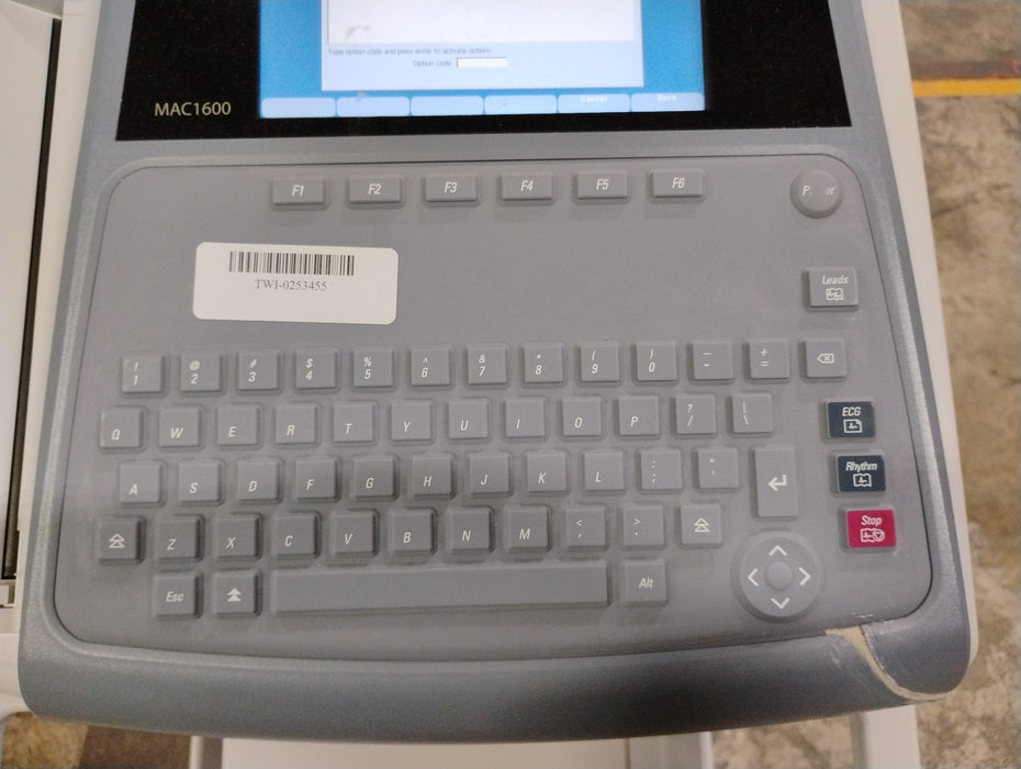 GE Healthcare MAC 1600 ECG