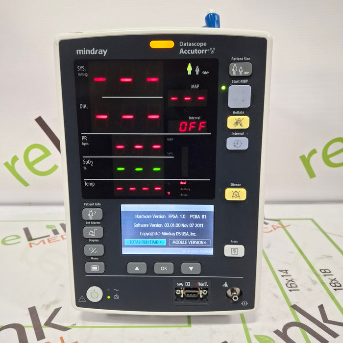 Mindray Mindray Datascope Accutorr V Vital Signs Monitor Patient Monitors reLink Online