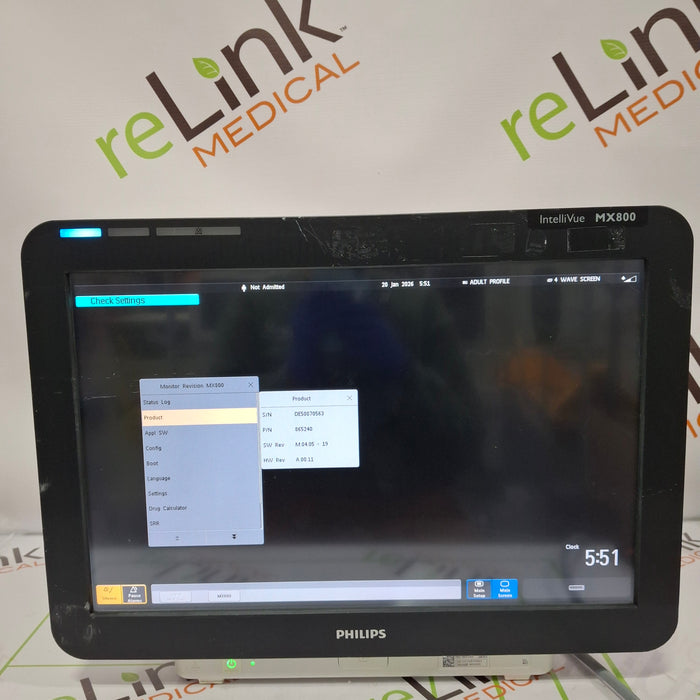 Philips MX800 Bedside Patient Monitor