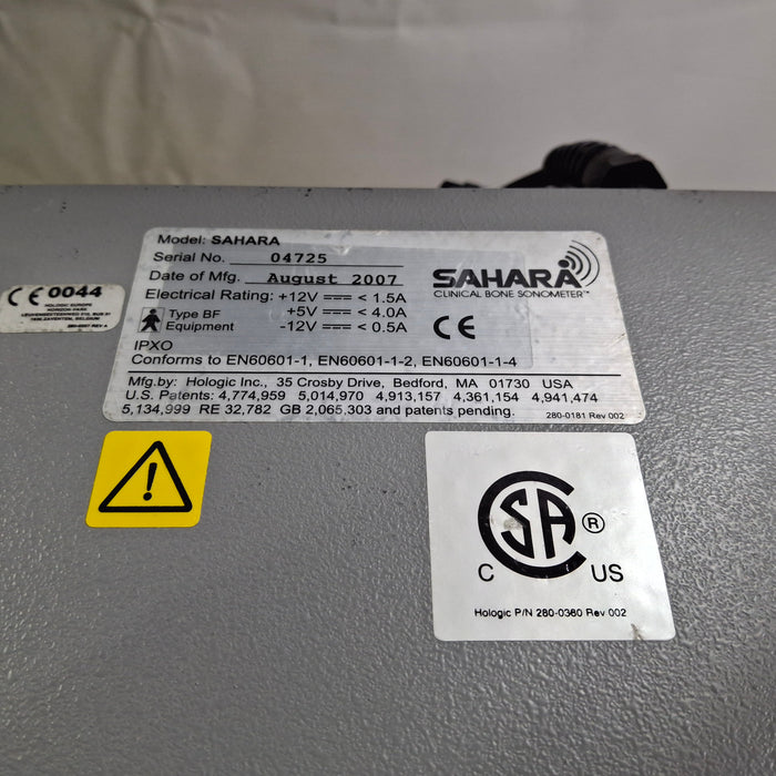 Hologic, Inc. Sahara Clinical Bone Sonometer